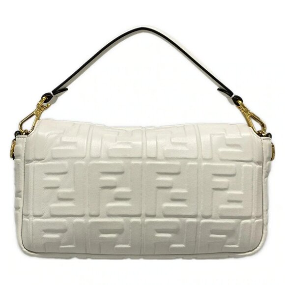 Auth FENDI Mama Bucke White Leather - Handbag - Picture 3 of 16